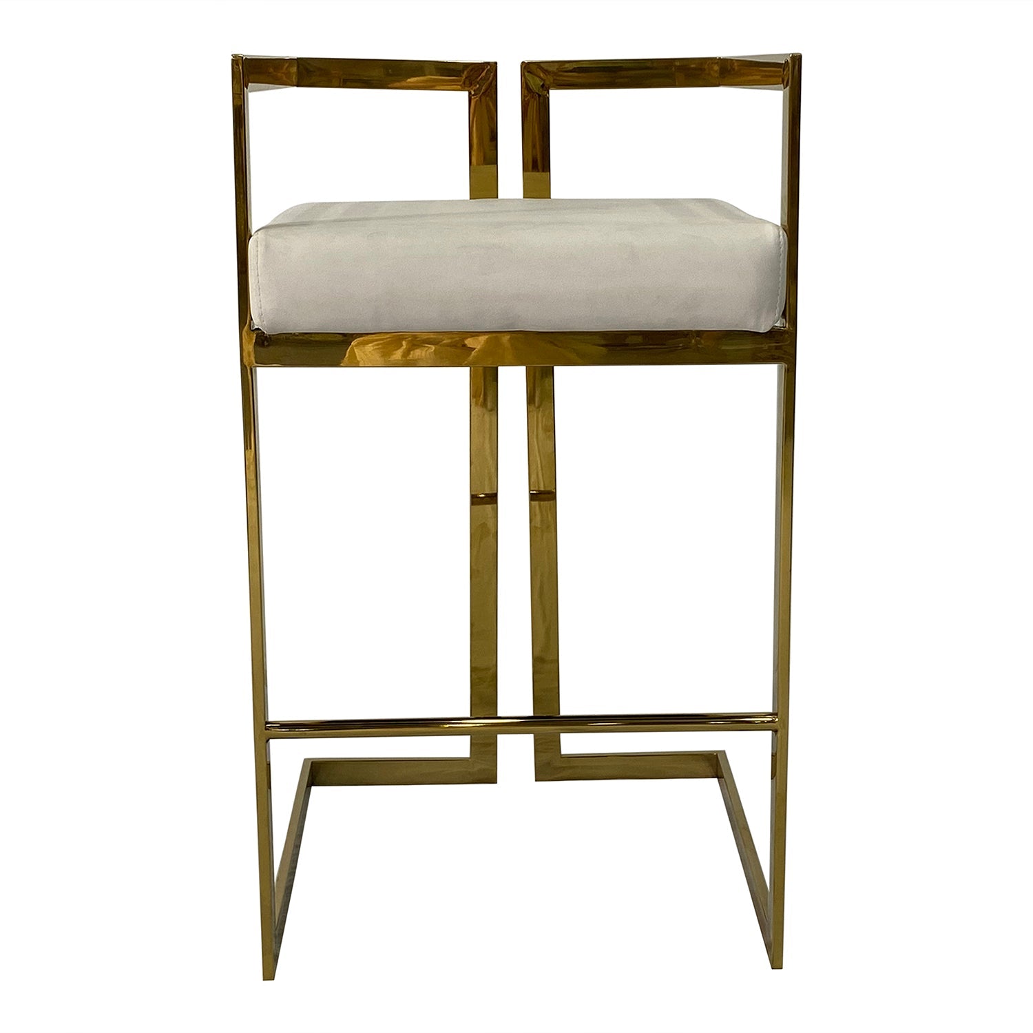 Gold and Beige Dining Chair
