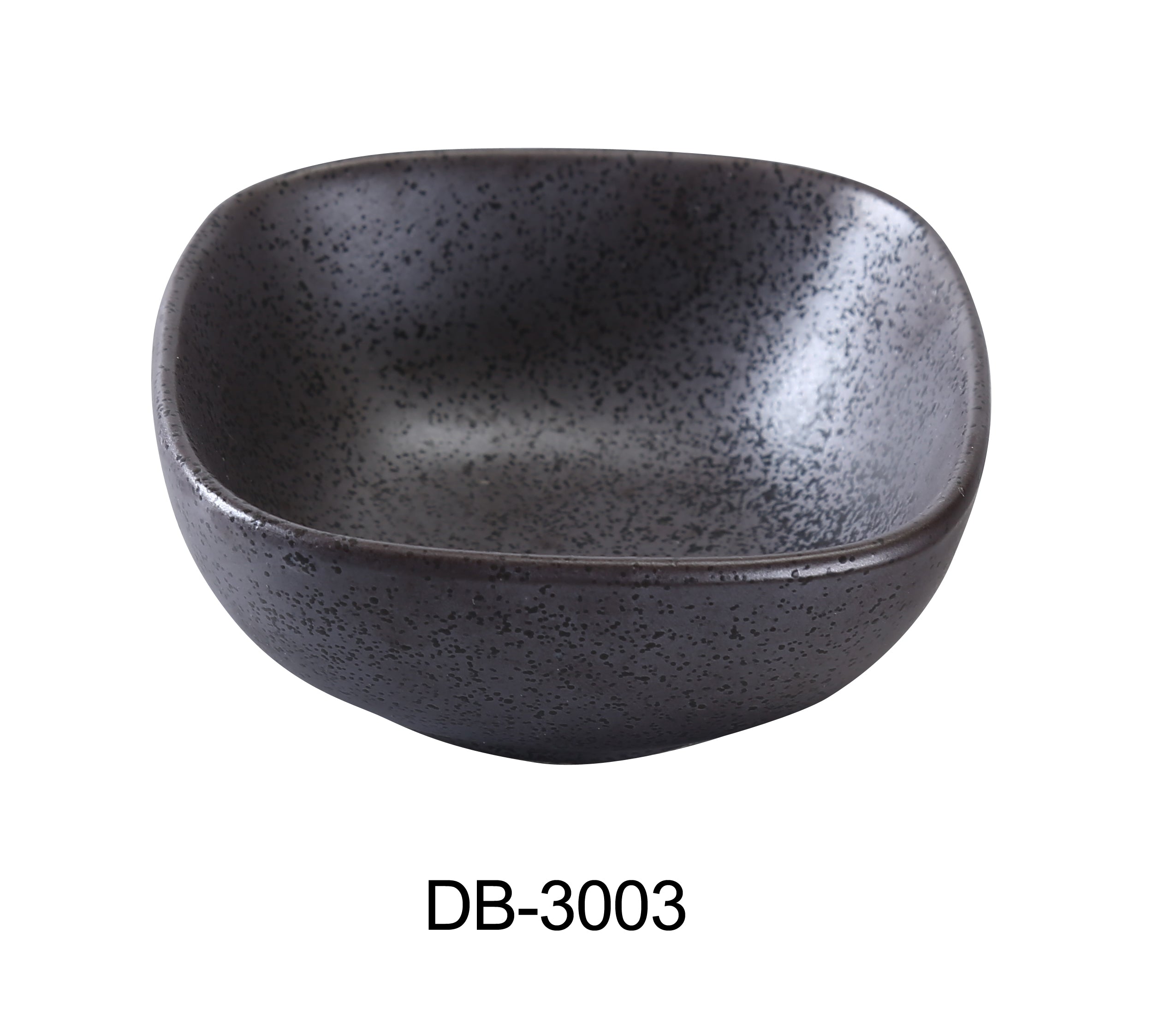 Yanco DB-3003 Diamond Black Collection 4" Square Bowl 6 oz | Lime Atlas