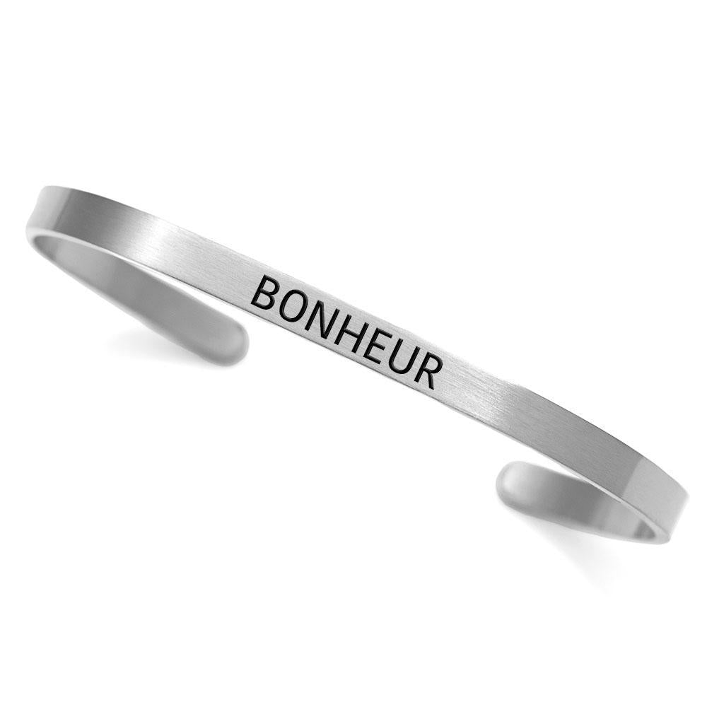 "Bonheur" cuff | Black Rose