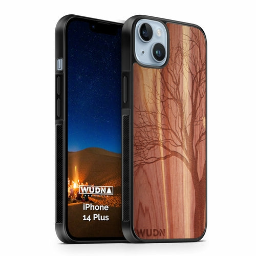 Slim Wooden iPhone Case (Winter Tree in Aromatic Cedar)