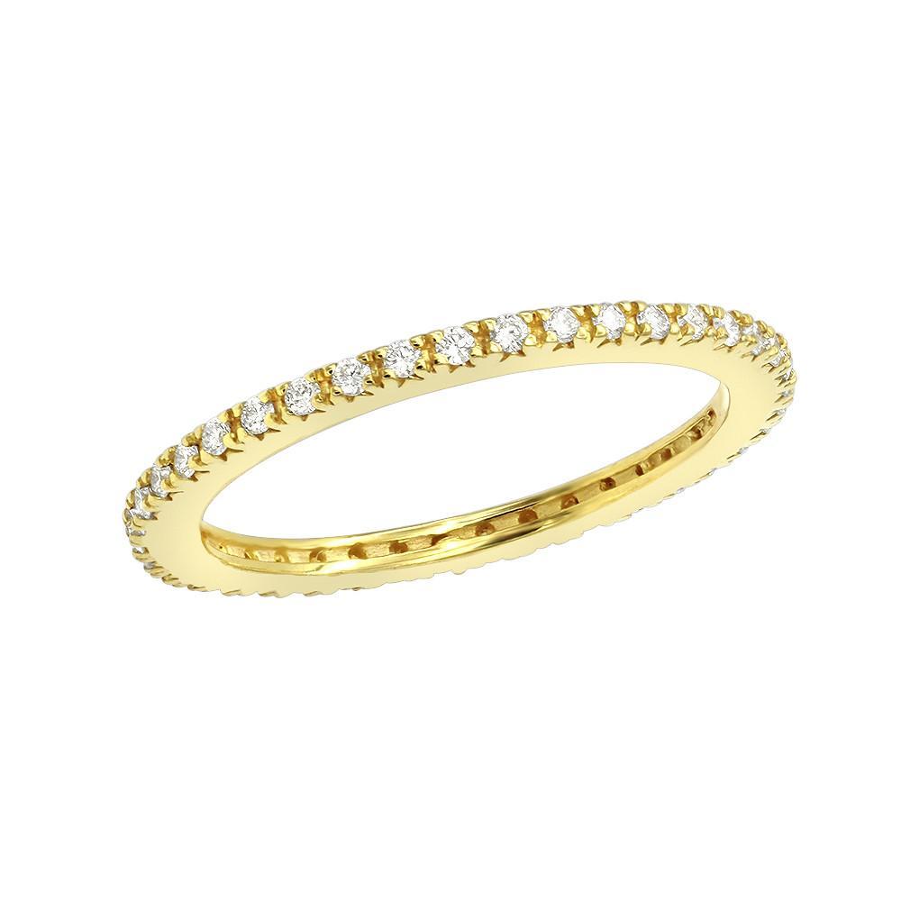 3mm  Crystal Band Ring 2 Colors Available | Silver Milo