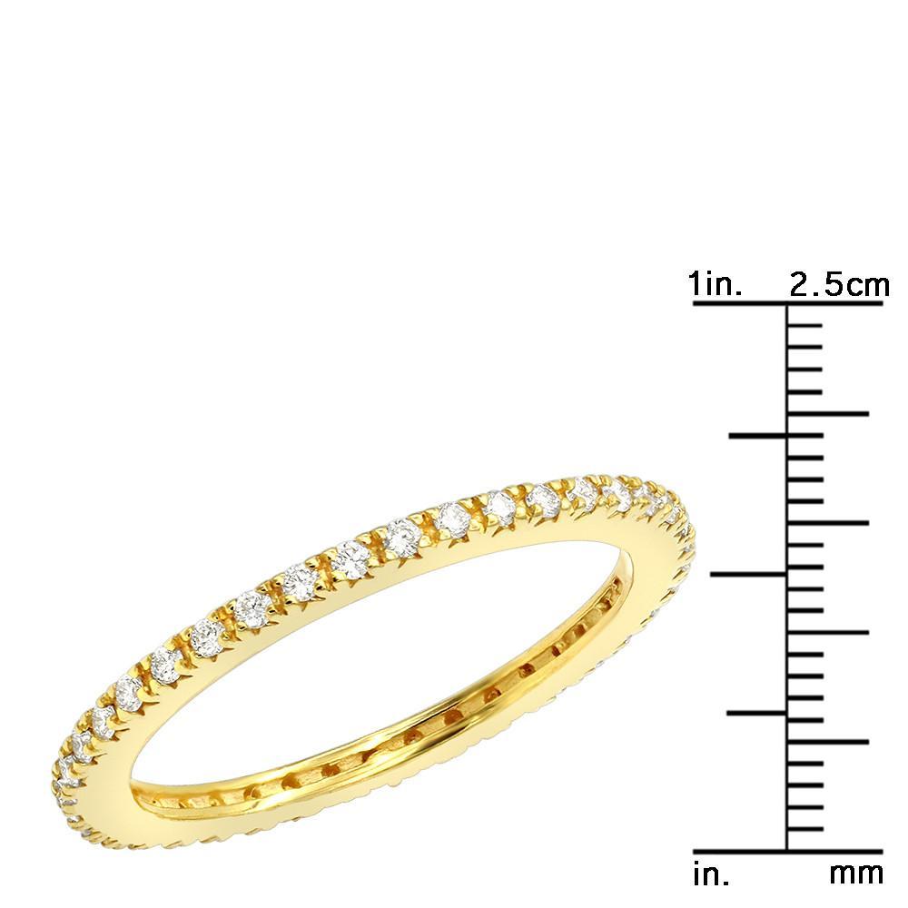 3mm  Crystal Band Ring 2 Colors Available