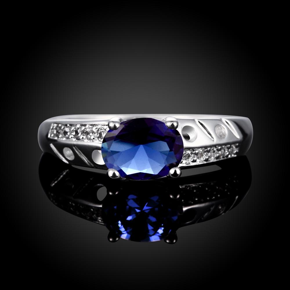 Blue  Elements Princess Cut Princess Cut Ring