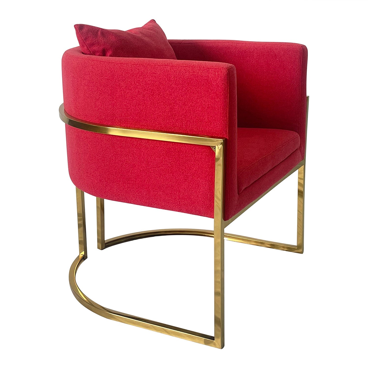 Red and Gold Sofa Chair