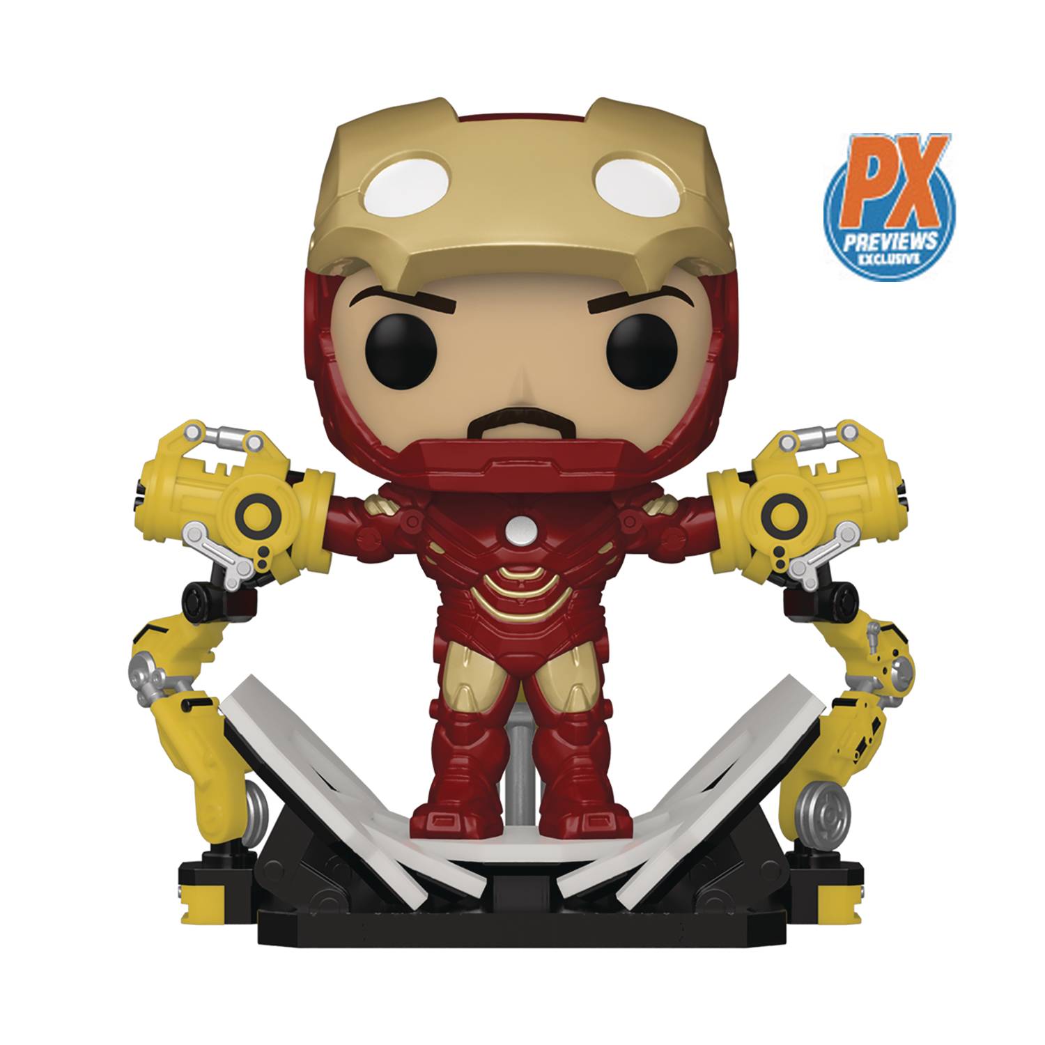 Funko Pop Iron Man MKIV w/ Gantry PX Exclusive GITD Vinyl Deluxe