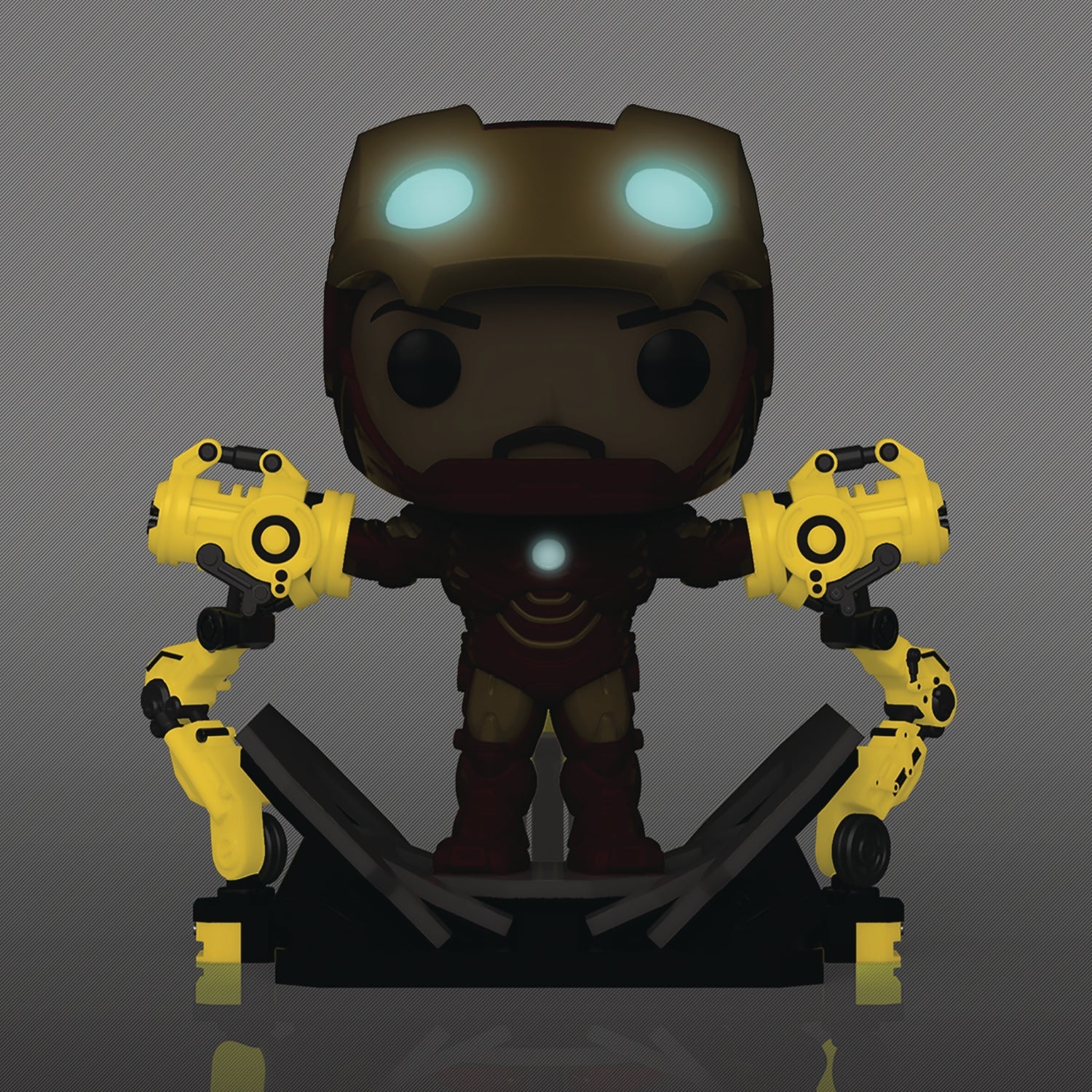 Funko Pop Iron Man MKIV w/ Gantry PX Exclusive GITD Vinyl Deluxe