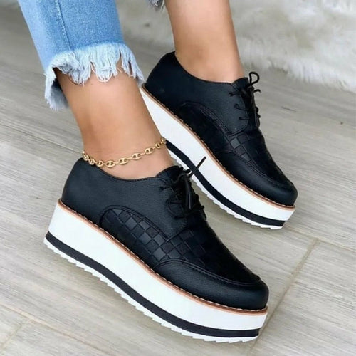 Autumn Women's Sneakers Tennis Thick Sole Vulcanized Shoes