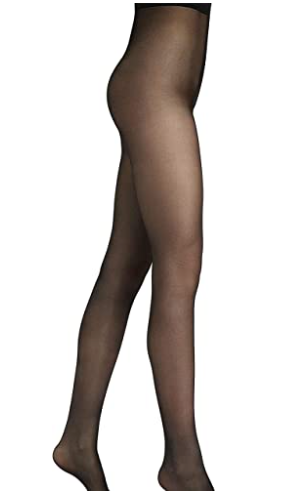 Sheer-To-Waist Pantyhose, 3 Pair Pack Size LARGE-Off Black | Brown Bamboo