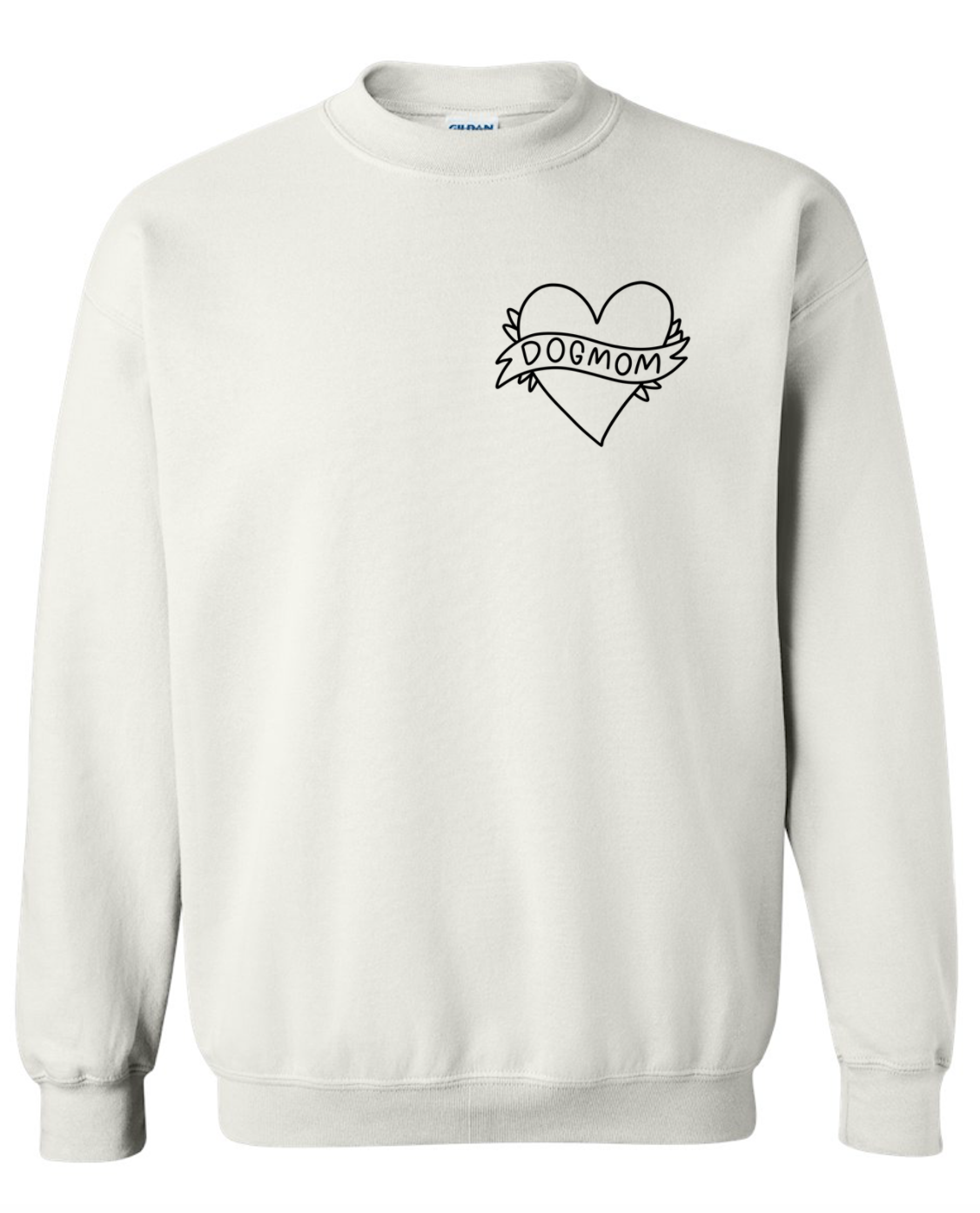 dog mom heart sweatshirt | Taupe Blackberry