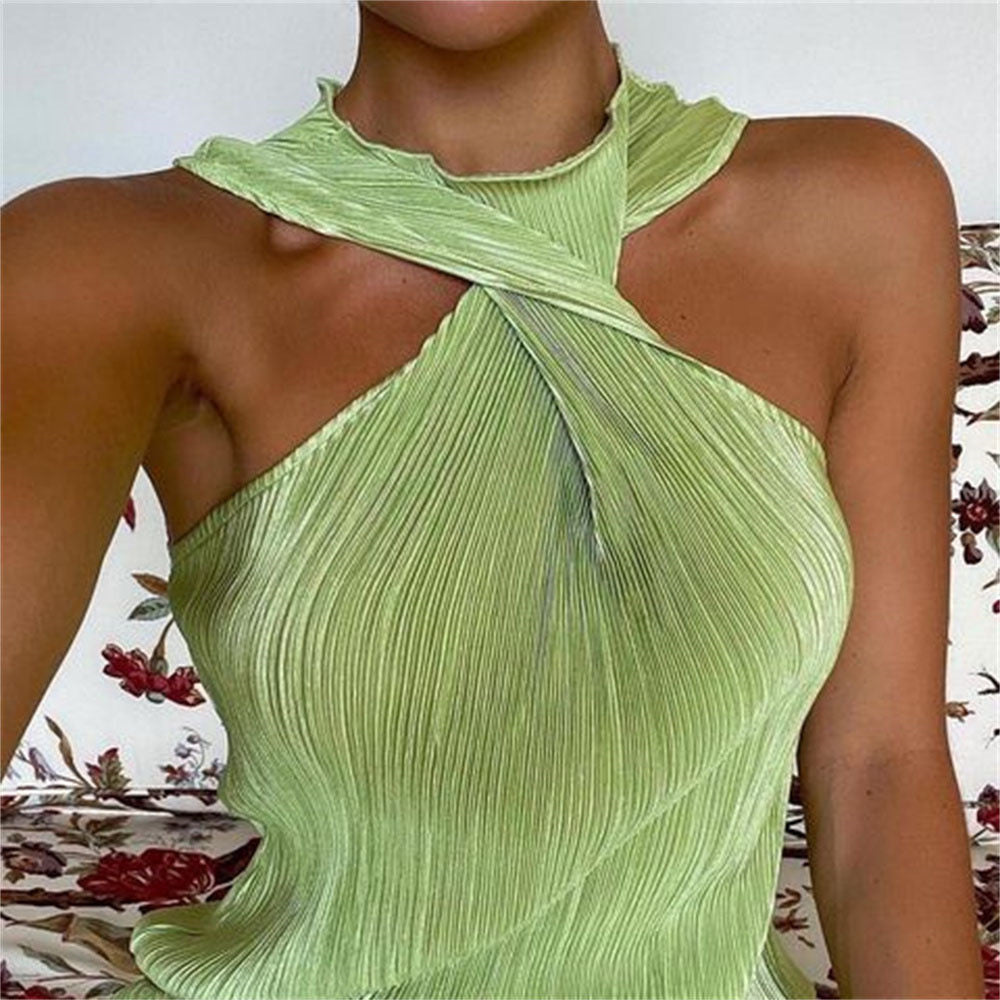 Sexy Off Shoulder Ruched Women Dress Green Dress