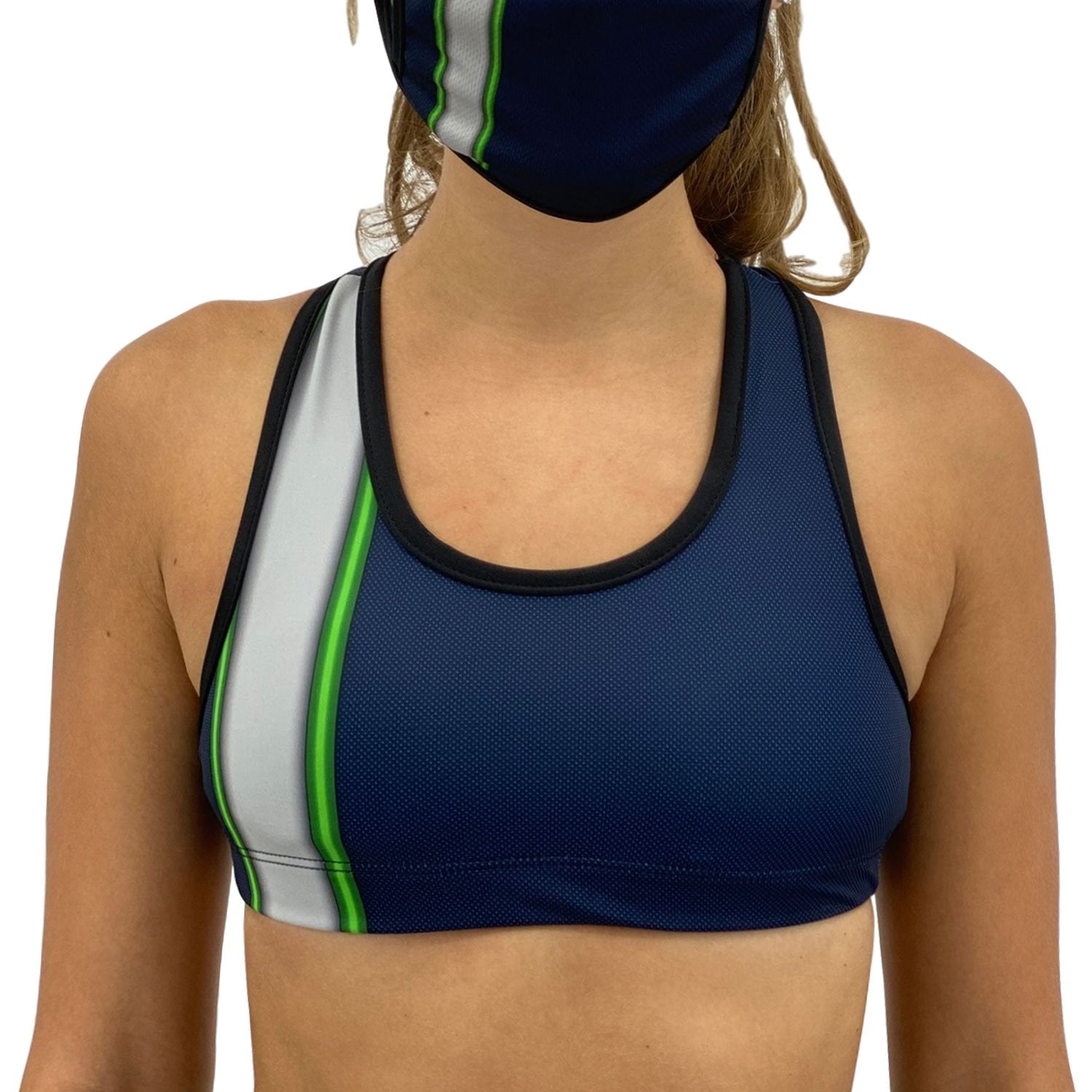 Seattle Football Sports Bra | Orange Poppy