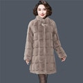 Winter Leopard Print Jacket Women's Stand collar Warm Parkas Outwear