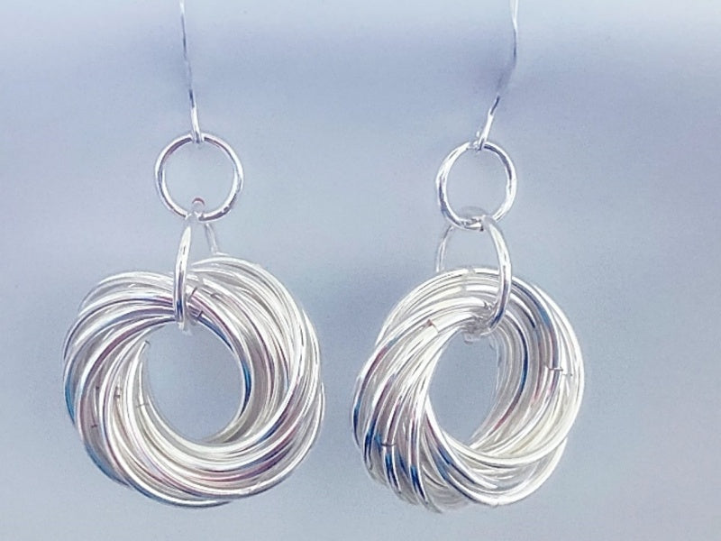 Silver-Plate Love Knot Earrings