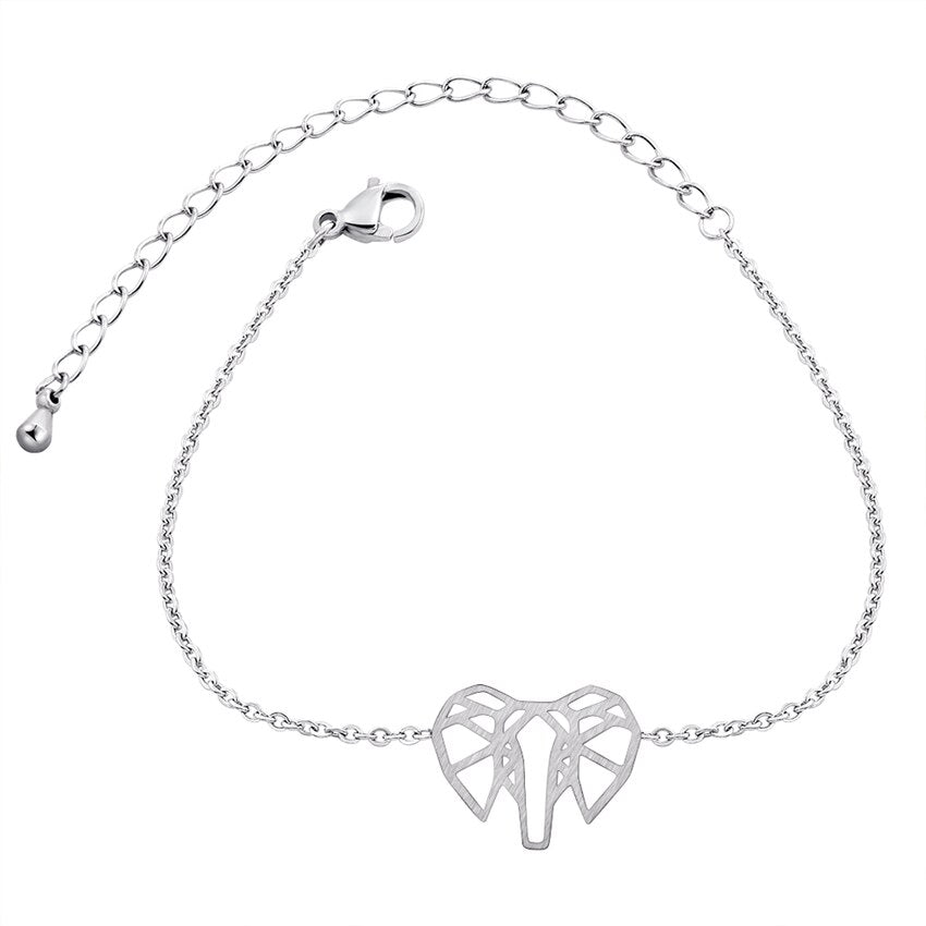 Simple Lucky Origami Elephant Bracelets For Women