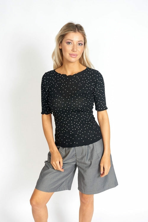 So Sweet Frill Polka Dots Top