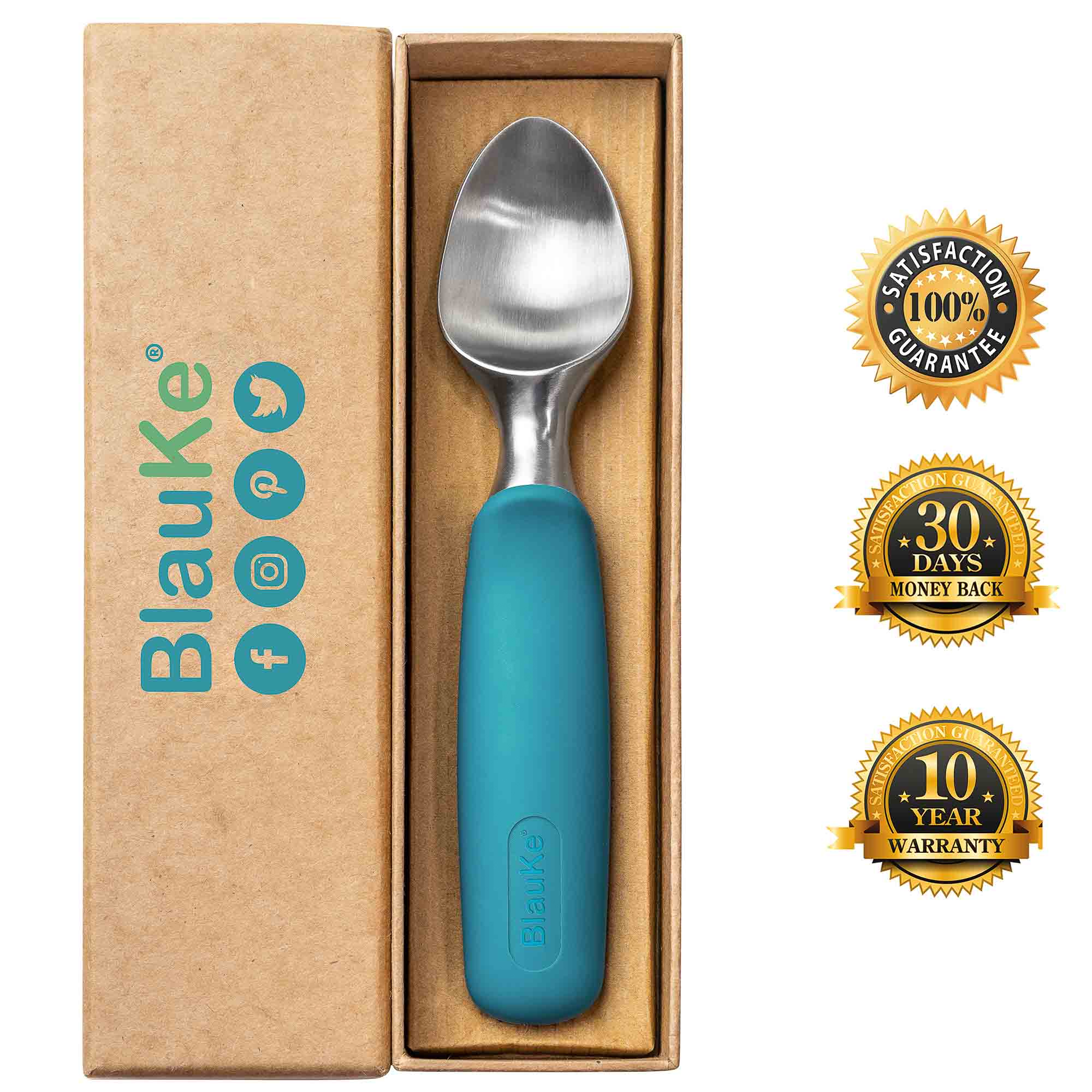 Stainless Steel Ice Cream Scoop - Professional Ice Scooper