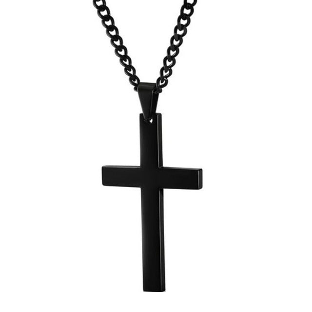 Fashion Unisex's Men Black Cross | Turquoise Petal