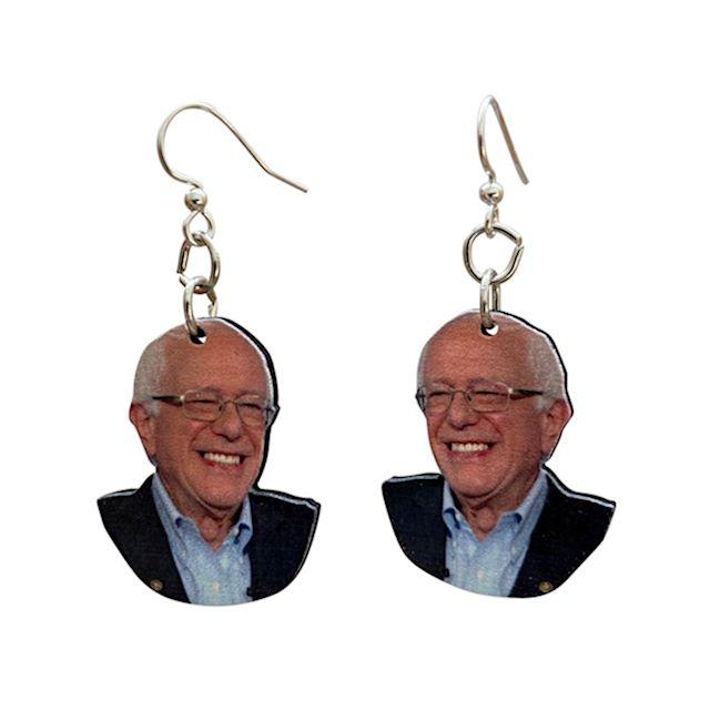 Bernie Sanders Earrings #T037 | Red Sunflower