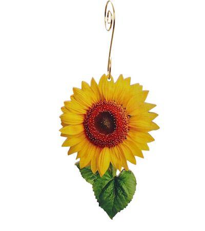 Vibrant Sunflower Ornament #T087 | Red Sunflower