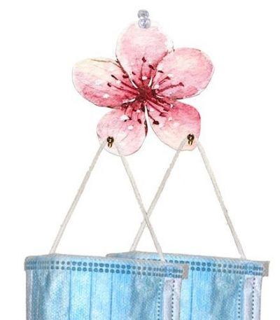 Cherry Blossom Ornamental Mask Holder #T201 | Red Sunflower