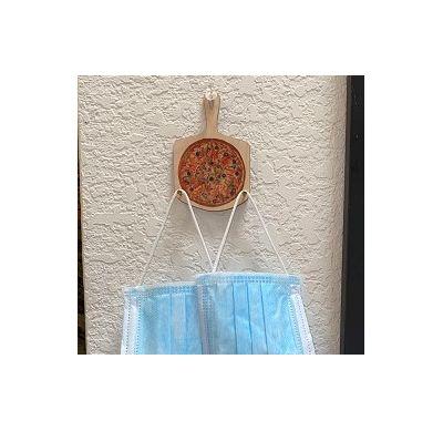 Pizza Ornamental Mask Holder #T205 | Red Sunflower