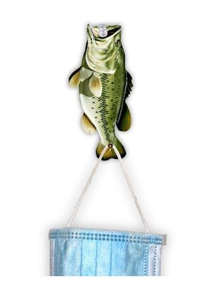 Bass Fish Ornamental Mask Holder #T206 | Red Sunflower