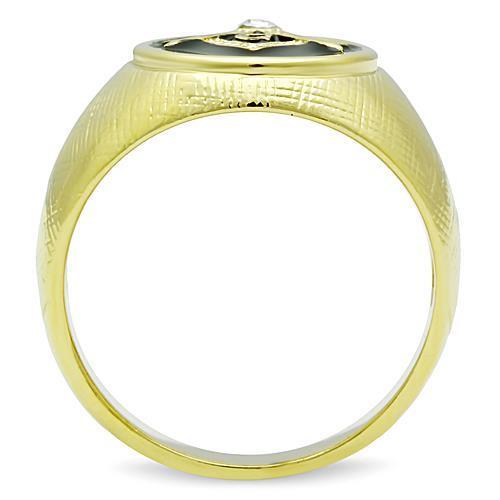 Men Stainless Steel Synthetic Crystal Rings TK1403