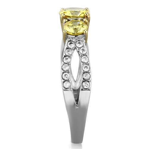 Women Stainless Steel Cubic Zirconia Rings TK1795