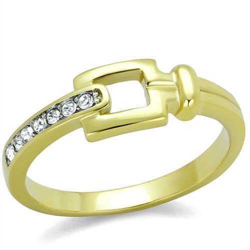 Women Stainless Steel Synthetic Crystal Rings