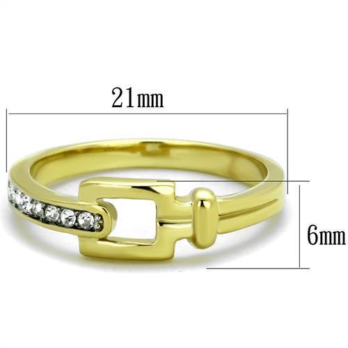 Women Stainless Steel Synthetic Crystal Rings