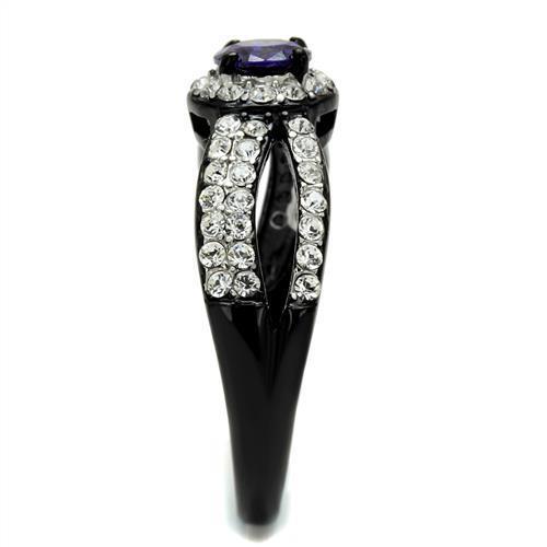 Women Stainless Steel Cubic Zirconia Rings TK2653