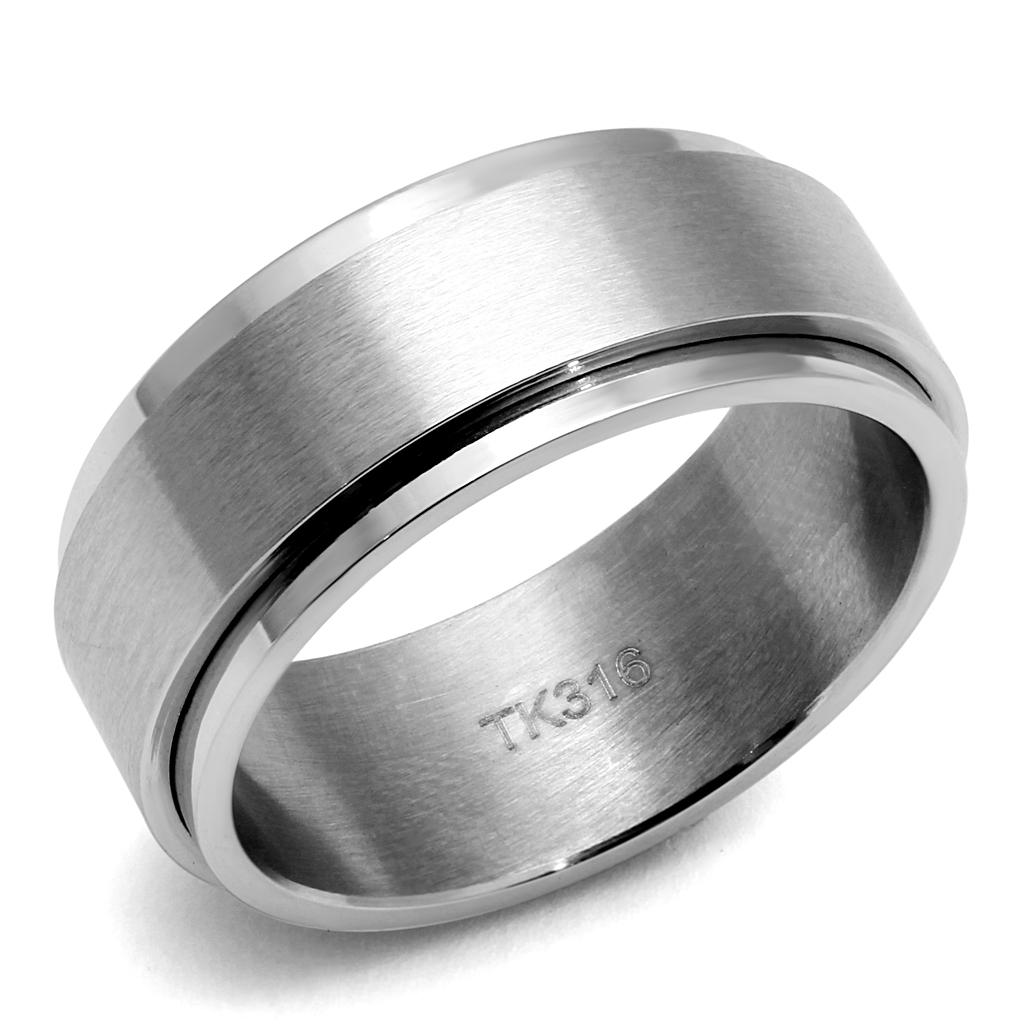 Men Stainless Steel No Stone Rings TK2919 | Lavender Birch