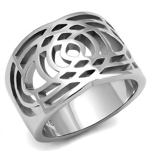 Women Stainless Steel No Stone Rings TK3039 | Lavender Birch