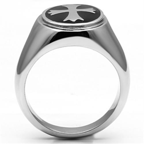 Men Stainless Steel Epoxy Rings TK714