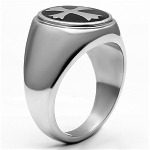 Men Stainless Steel Epoxy Rings TK714