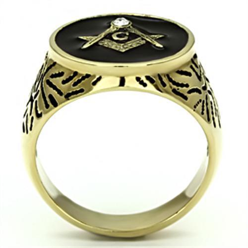 Men Stainless Steel Synthetic Crystal Rings TK768