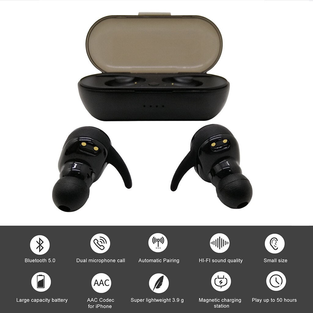 TWS Bluetooth 5.0 Wireless Earphone HIFI Stereo