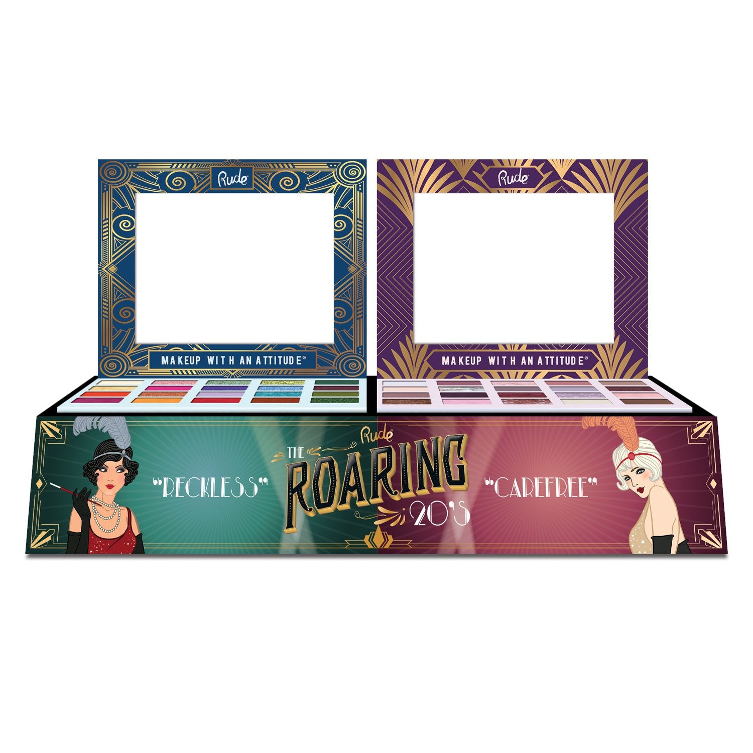 The Roaring 20's Eyeshadow Palette Display Set, 24pcs | Gold Thanatos