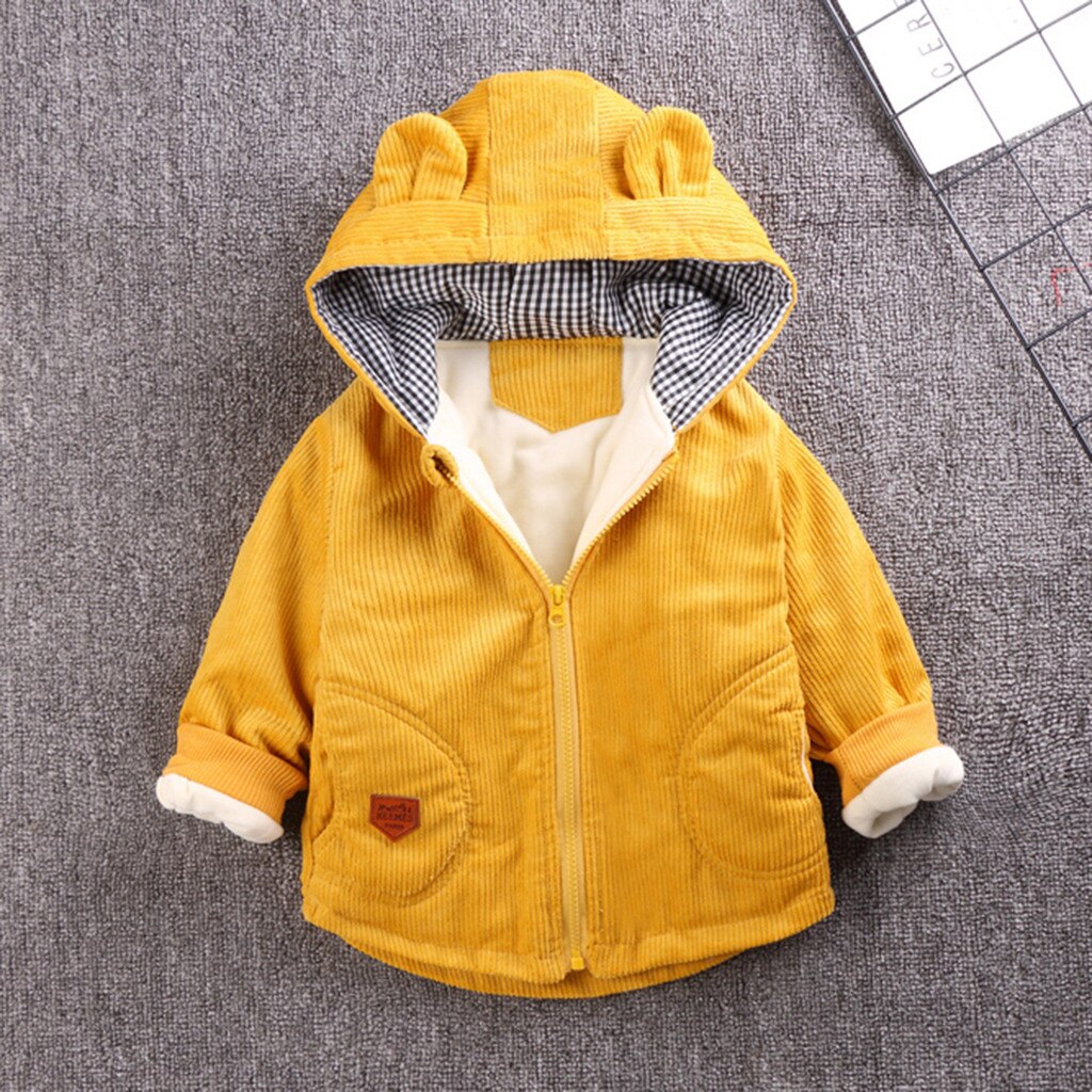 Toddler Girls Boys Winter Coat 3D Cartoon Hooded