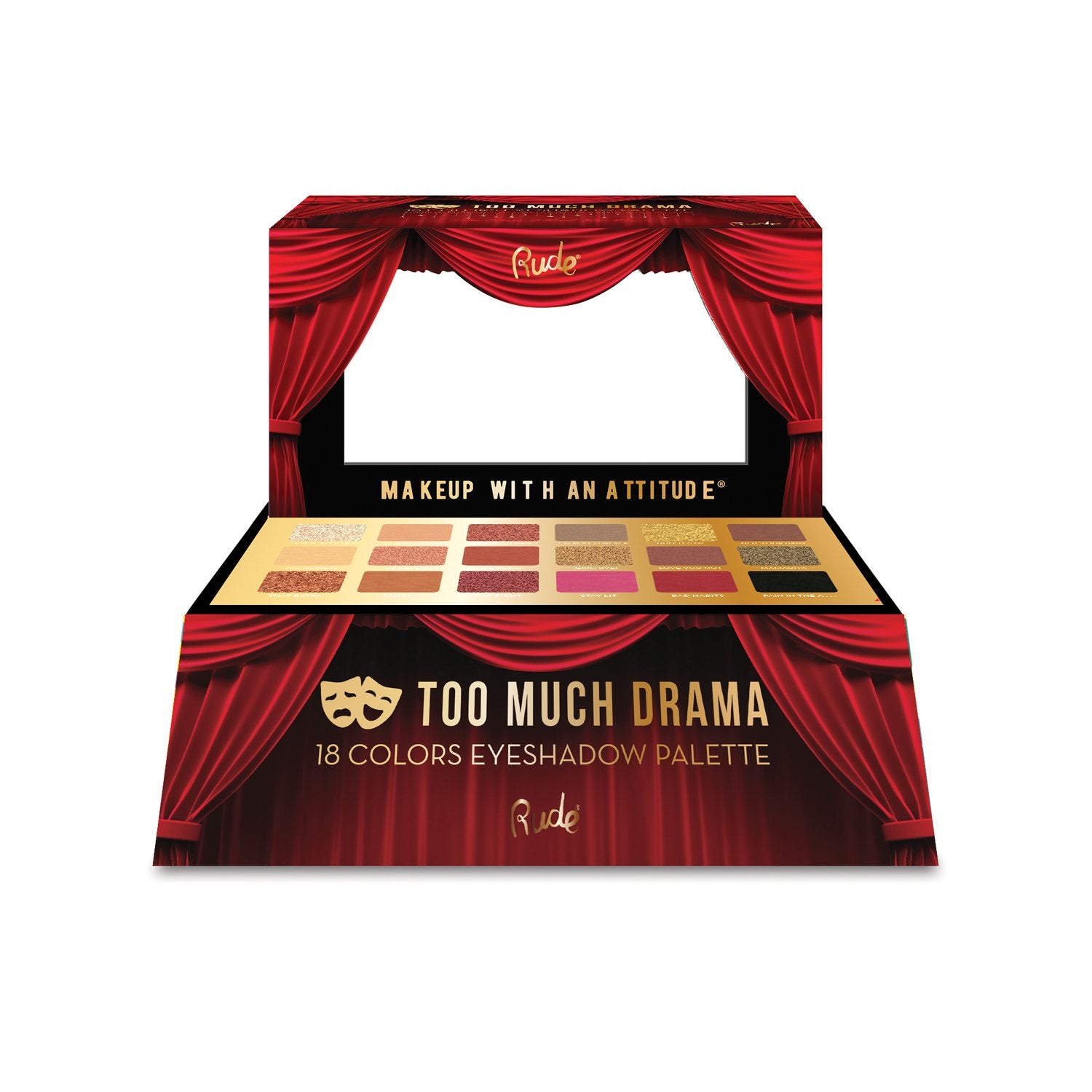 Too Much Drama Eyeshadow Palette Display Set, 24pcs | Gold Thanatos