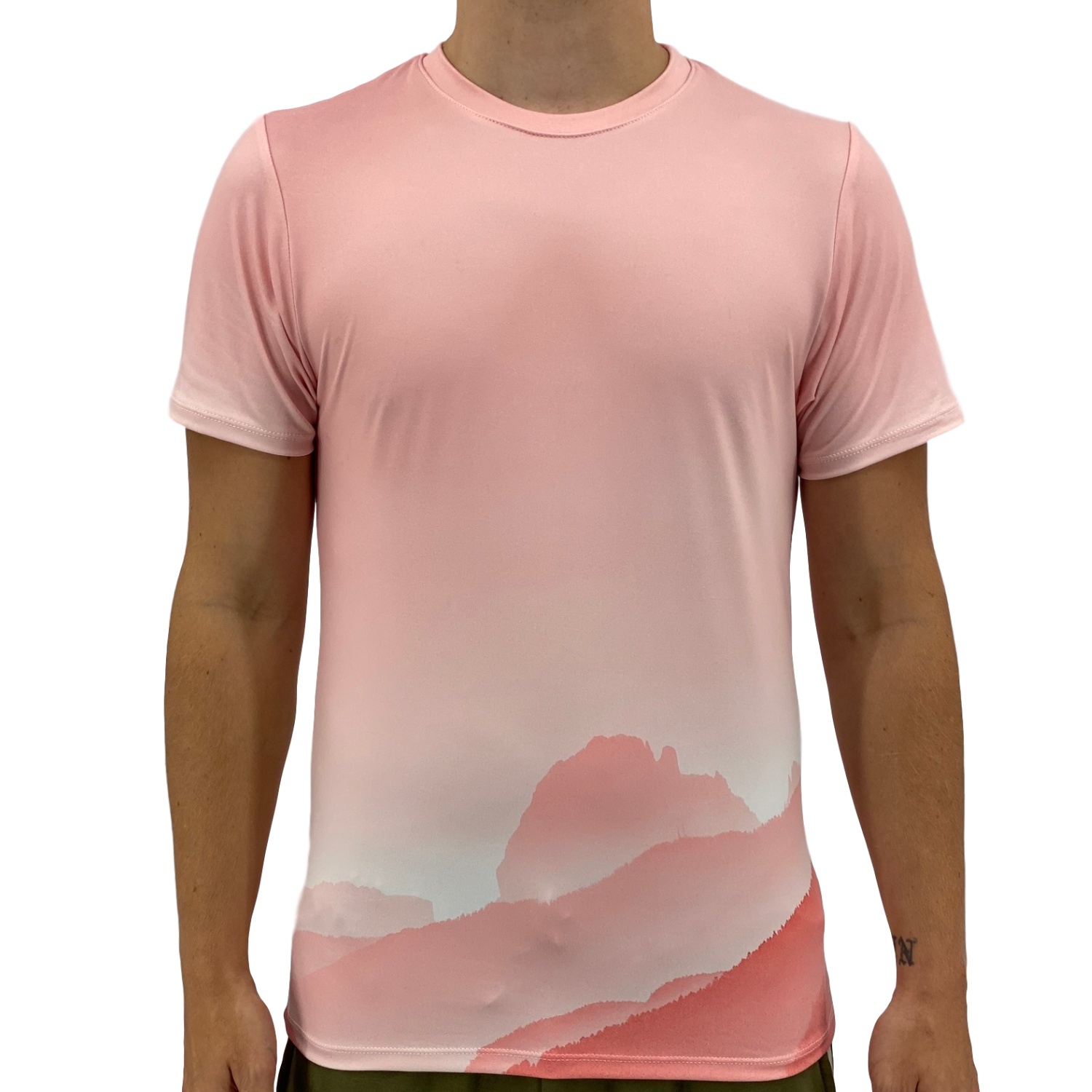 Pink Mountain Men's T-Shirt | Orange Poppy