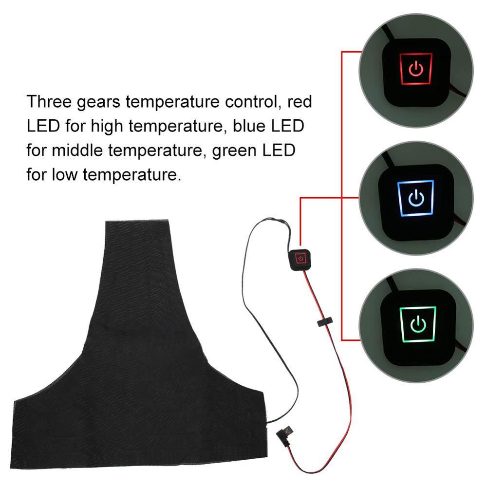 USB Charged Vest heating sheet 5V Carbon Fiber