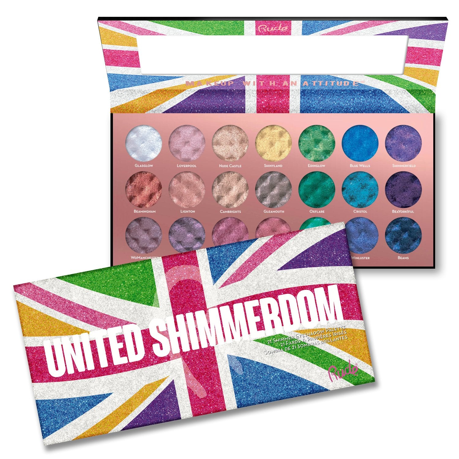 United Shimmerdom -  21 Shimmer Eyeshadow Palette | Gold Thanatos