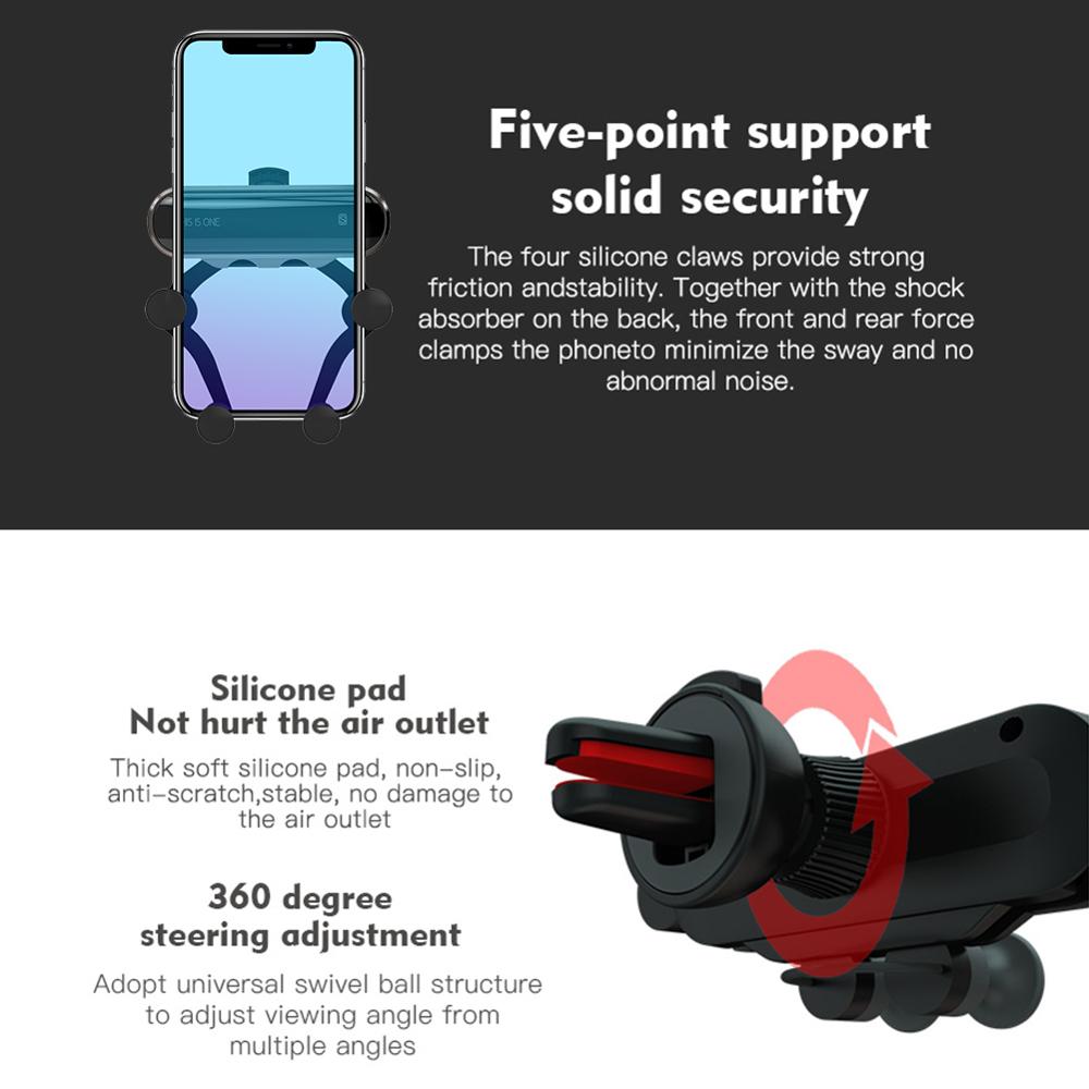 Universal Air Vent Car Mount Gravity Auto Grip Car