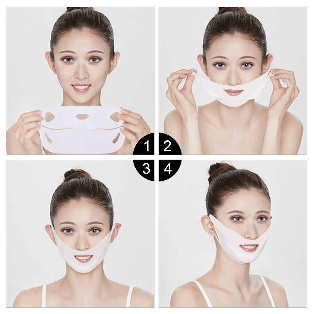 V Shape Lifting Facial Mask Chin Cheek Lift Ear