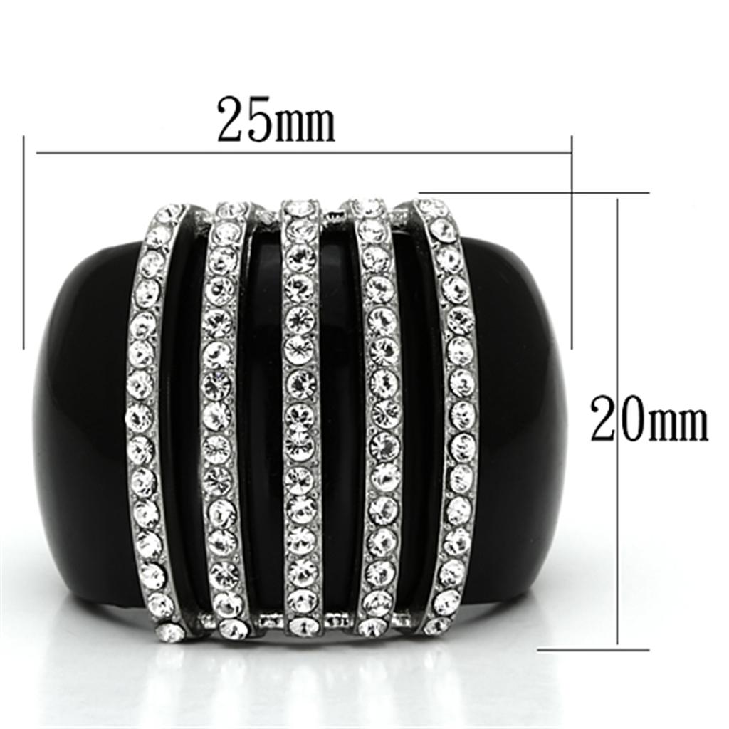 VL099 - High polished (no plating) Stainless Steel Ring with Top Grade