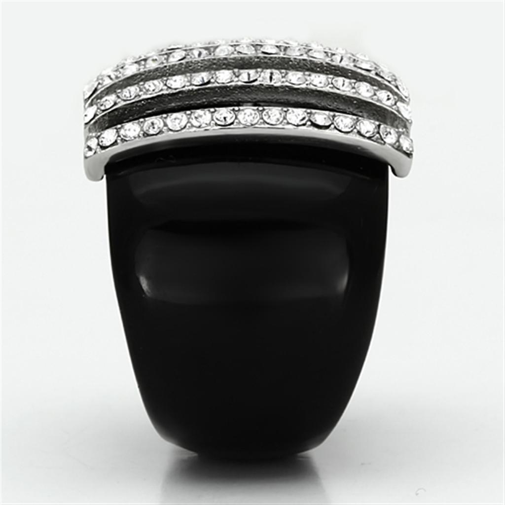 VL099 - High polished (no plating) Stainless Steel Ring with Top Grade