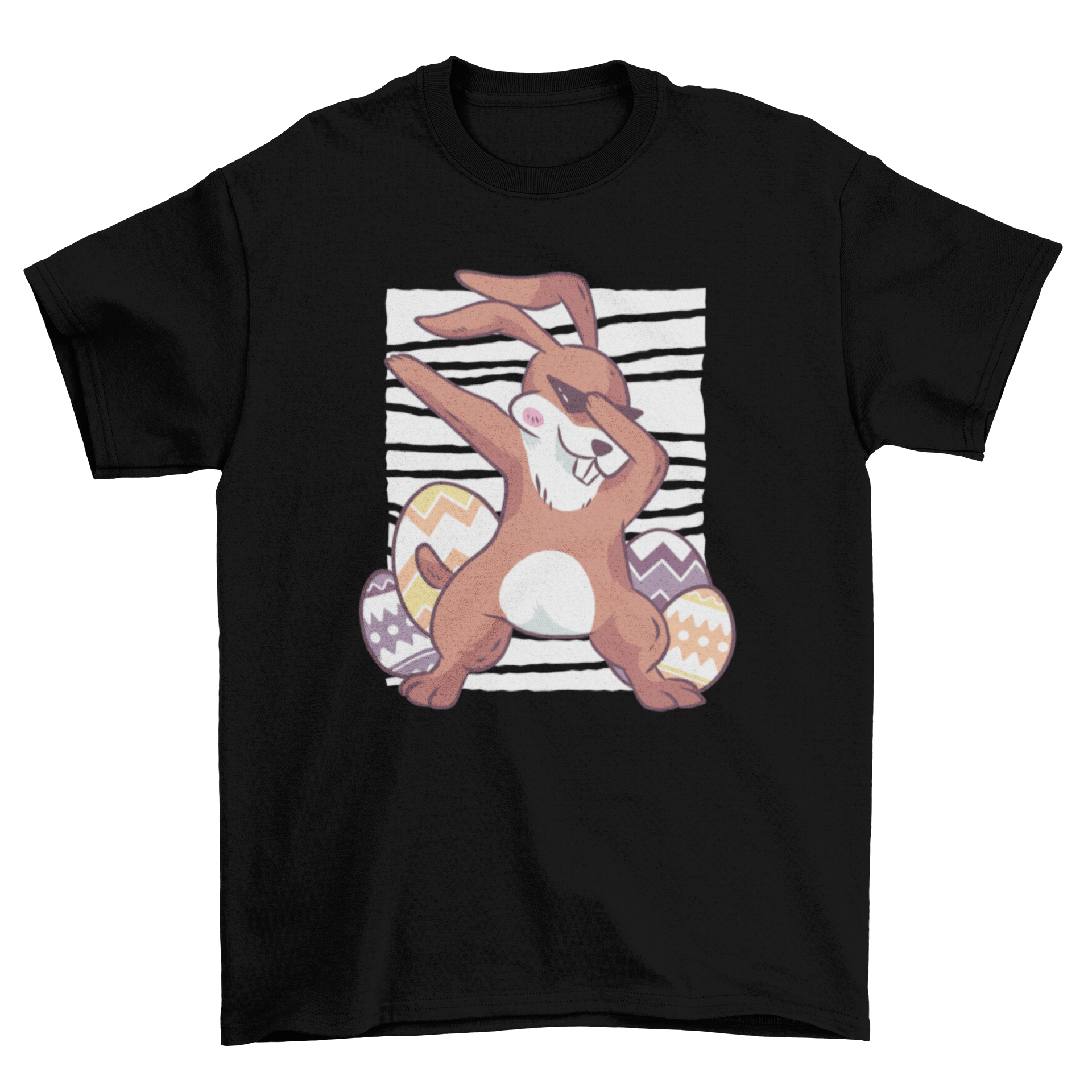 Dabbing Easter Bunny T-Shirt | Turquoise Theseus