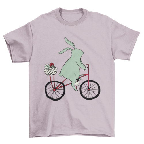 Easter bunny riding bike t-shirt design