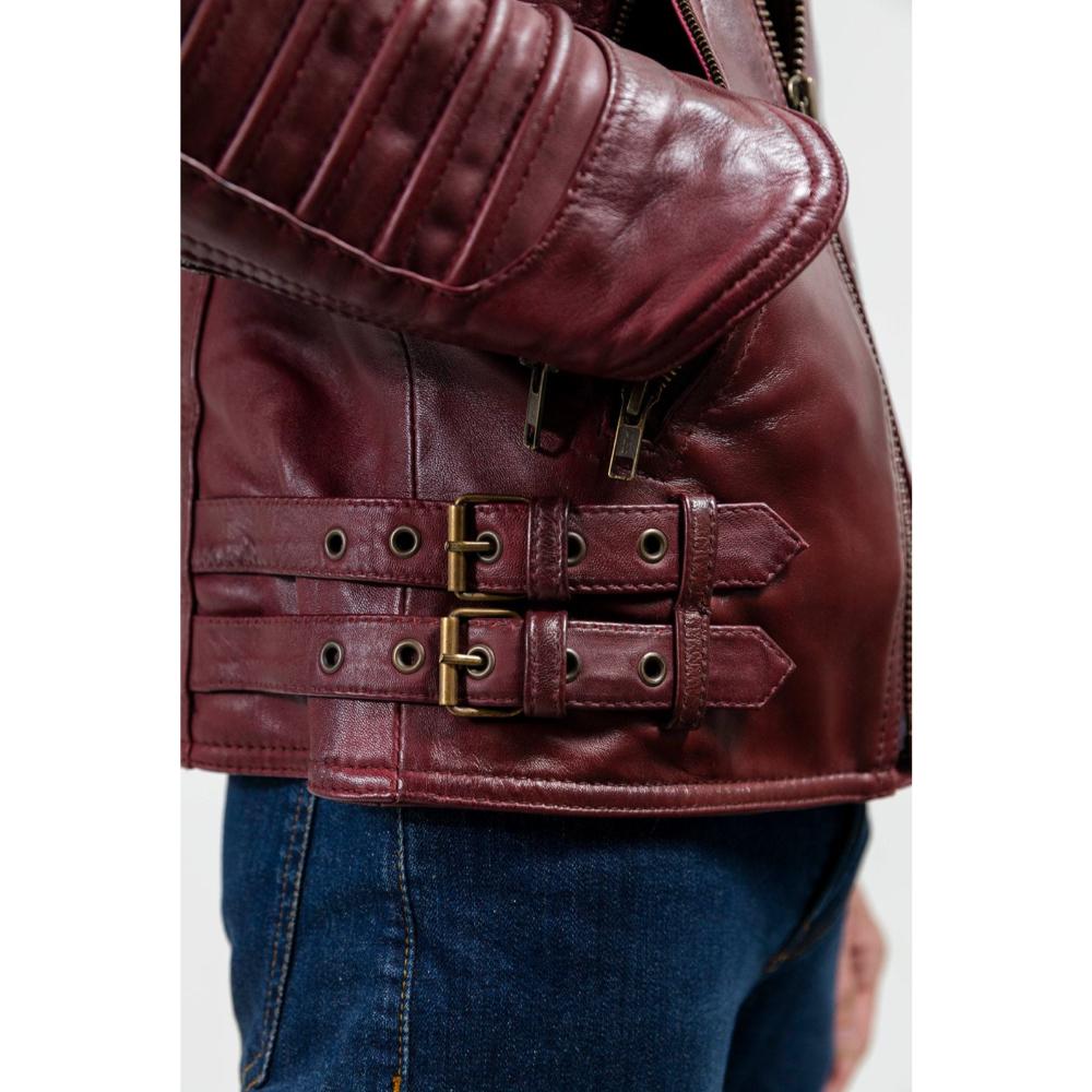 Brooklyn - Men's Fashion Lambskin Leather Jacket (Oxblood)